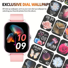 1.83-Inch Full Touchscreen Smartwatch for Men & Women – Fitness Tracker with Call/Message Function, Sports Modes, Heart Rate Monitor, USB Charging, Compatible with iPhone & Android