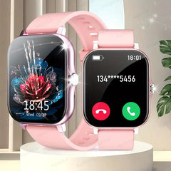 1.83-Inch Full Touchscreen Smartwatch for Men & Women – Fitness Tracker with Call/Message Function, Sports Modes, Heart Rate Monitor, USB Charging, Compatible with iPhone & Android