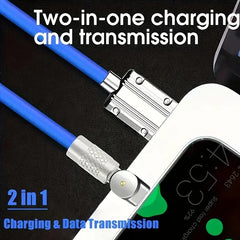 180° Rotatable USB to Type-C Fast Charging Cable – Durable Braided Nylon, 3A High-Speed Charging, Tangle-Free Design, Compatible with Android, Samsung, Pixel, Switch & More