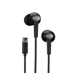 Ronin R-29 HandsFree In-Ear Headphones - Noise Cancellation, Built-in Mic, 1.0m-1.4m Cable, Android Compatible
