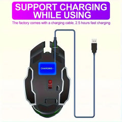 Q13 Wireless Rechargeable Mouse with LED Backlight – Ultra-Thin Silent Mouse for Laptop & PC | Stable, Smooth, Low-Latency Performance | USB Receiver Included | Ergonomic Design for Office, Gaming, Work & Entertainment Use