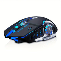 Q13 Wireless Rechargeable Mouse with LED Backlight – Ultra-Thin Silent Mouse for Laptop & PC | Stable, Smooth, Low-Latency Performance | USB Receiver Included | Ergonomic Design for Office, Gaming, Work & Entertainment Use