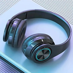 B39 Luminous RGB Wireless Headphones with LED Lights – Bluetooth 5.0, Wired & Wireless Modes, Hi-Fi Stereo Sound, Built-in Mic, TF Card Support, Foldable Over-Ear Design for Gaming, Music & Calls