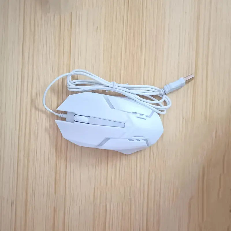 Professional Wired Gaming Mouse – USB Connection, 5000 DPI High-Precision Sensor, Ergonomic Right-Hand Grip, 7-Color Breathing LED Lights, No Battery Needed – Compatible with PC, Laptop & Desktop – Ideal for Gaming, Streaming, Office Use