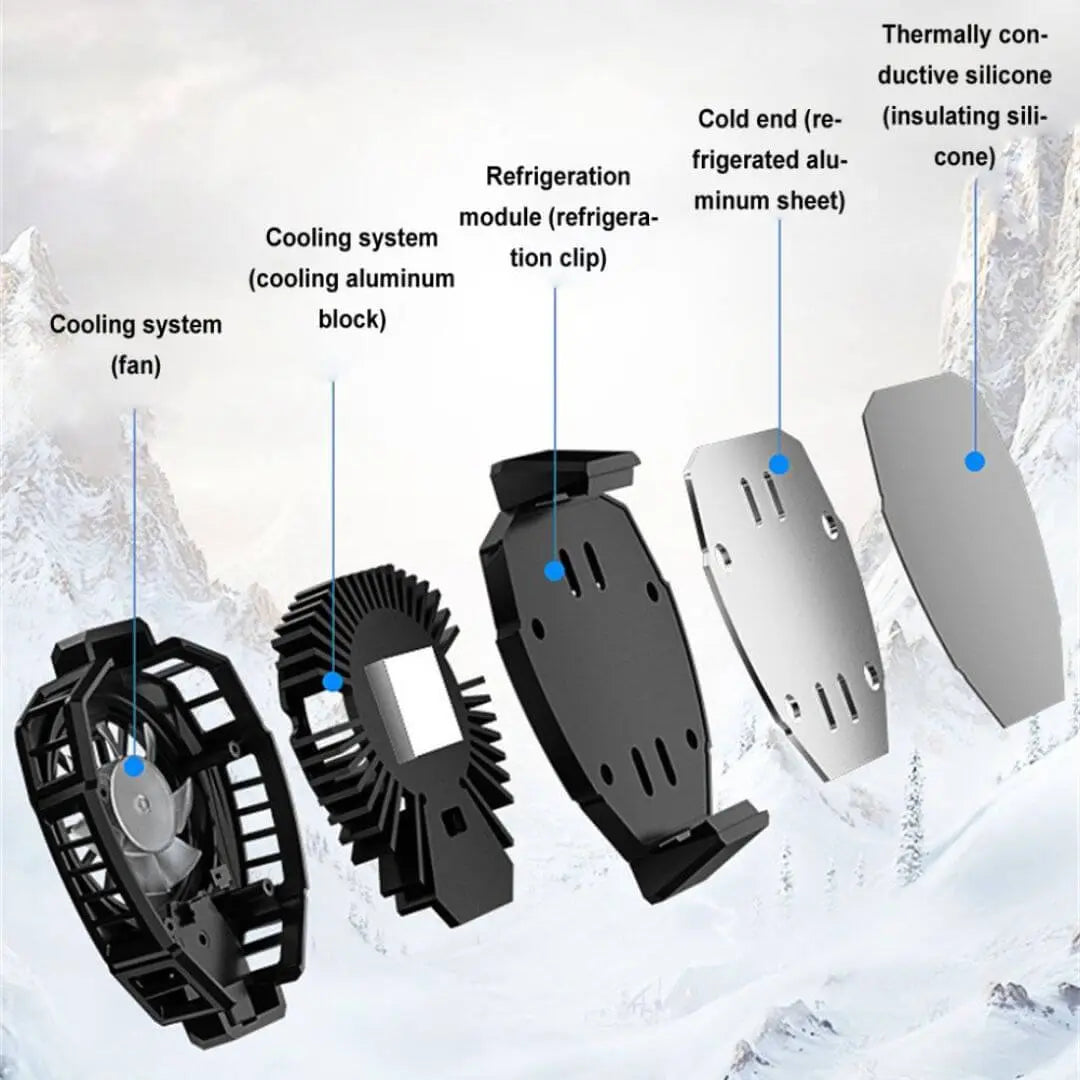 Memo Dl05 Portable Semiconductor Phone Cooler Fan