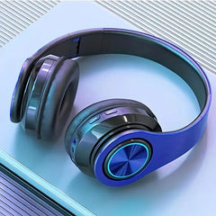 B39 Luminous RGB Wireless Headphones with LED Lights – Bluetooth 5.0, Wired & Wireless Modes, Hi-Fi Stereo Sound, Built-in Mic, TF Card Support, Foldable Over-Ear Design for Gaming, Music & Calls