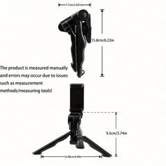 360° Anti-Shake Phone Tripod Mount – Portable Adjustable Smartphone Holder for Live Streaming & Photography | Perfect Gift for Content Creators