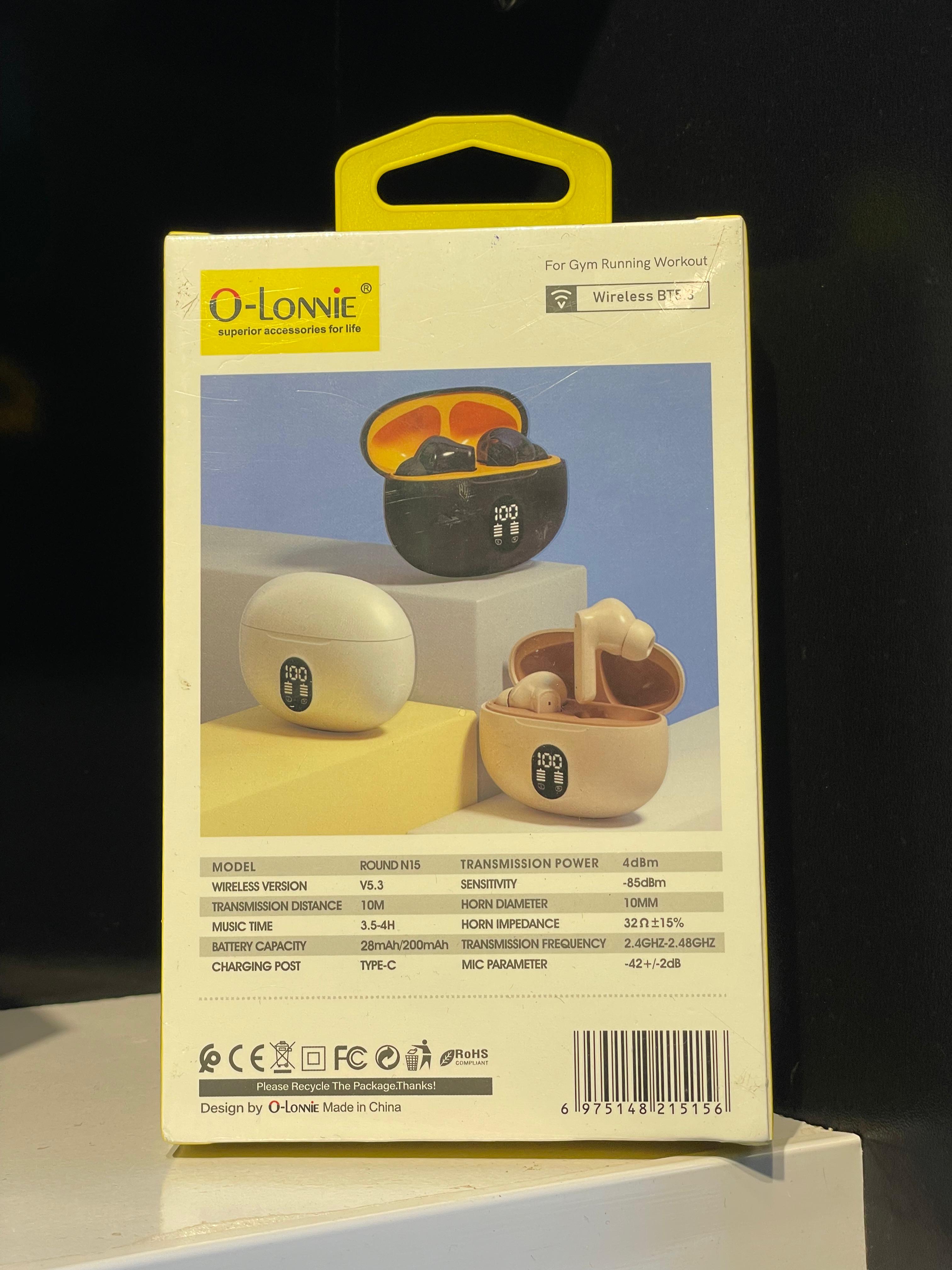 O Lonnie Round N15 True Wireless Earbuds