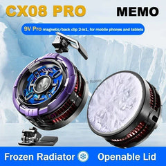 "MEMO CX08 & CX08 Pro  Gaming Phone Coolers – AI Cooling, 18W Fast Radiator, RGB Fan | Mobile Cooler for PUBG, Free Fire & Long Gaming"