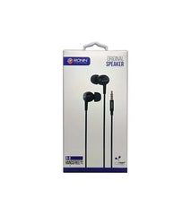 Ronin R-29 HandsFree In-Ear Headphones - Noise Cancellation, Built-in Mic, 1.0m-1.4m Cable, Android Compatible