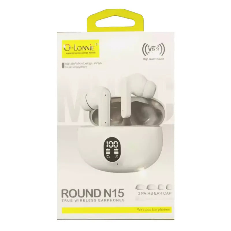 O Lonnie Round N15 True Wireless Earbuds