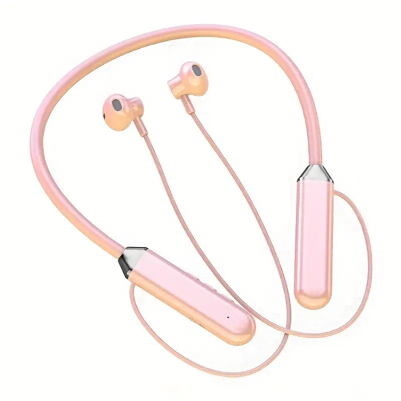 Bluetooth Neckband Earbuds with Noise Canceling, Digital Display, Long Battery, USB-C Charging – Black Sport Headphones for Exercise, Gym & Travel