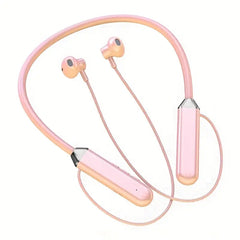 Bluetooth Neckband Earbuds with Noise Canceling, Digital Display, Long Battery, USB-C Charging – Black Sport Headphones for Exercise, Gym & Travel